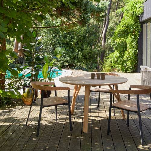 Tikamoon Tuintafel in gerecycled massief teak voor 6 personen - Naturel - vtwonen shop