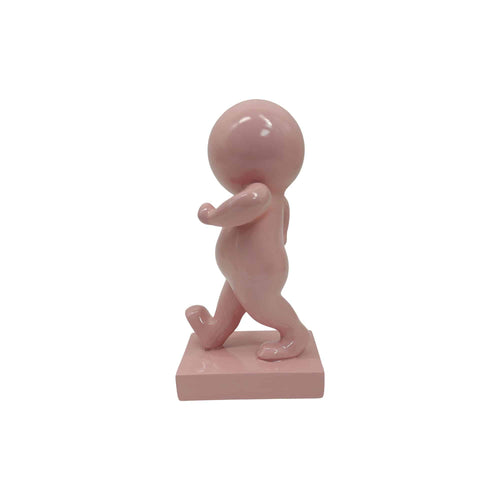 Present Time ornament Amigo Walking Medium - roze - 10.5x9.8x20cm