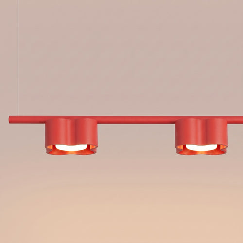 Sollux Lighting Kroonluchter OVIO 4 rood Gx53 - 122x12x208cm