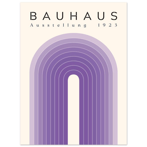 Artfulprints  Bauhaus - Purple rainbow   poster 30x40 cm - vtwonen shop