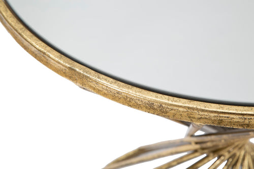 Mauro Ferretti bijzettafel - Ø 42x50 cm - goud