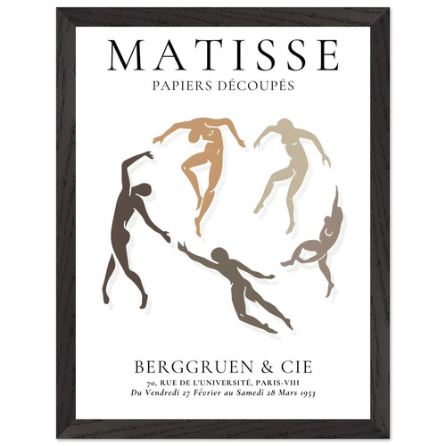 Artfulprints Poster met Lijst Matisse – The human ring I   - 30x40 cm - Meerkleurig