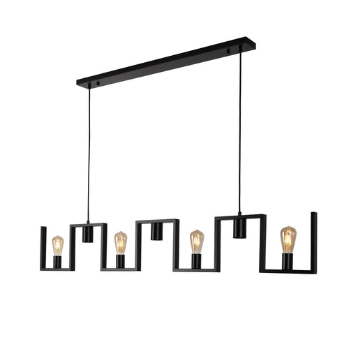 Ylumen hanglamp Row - 7 lichts - 158  x 150   cm - zwart - vtwonen shop