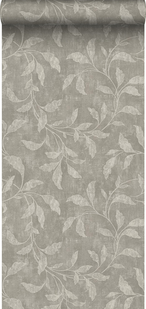 Borastapeter behang bladeren donker beige - 53 cm x 10.05 m - 660275 - vtwonen shop
