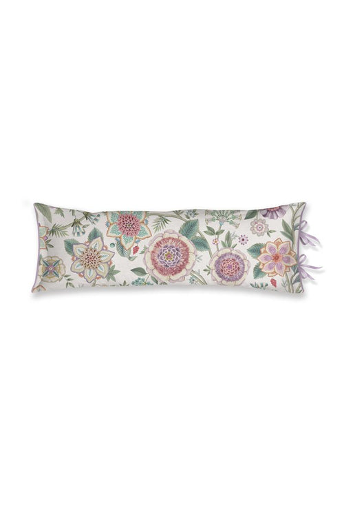 Pip Studio decoratiekussen Viva Las Flores Long - 30x90 cm - wit - vtwonen shop