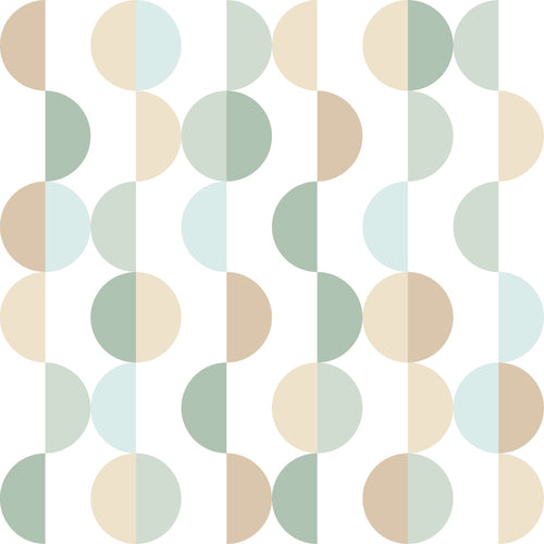 ESTAhome behang grafisch motief vergrijsd groen, lichtblauw en beige - 50 x 900 cm - 139620 - vtwonen shop