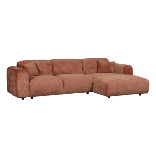 WOOOD chaise longue bank rechts Cloud - Chenille - Terra - 80x280x165