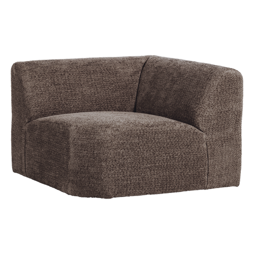 WOOOD hoekelement recht Mojo Base - Wollig - Bruin - 74x105x105