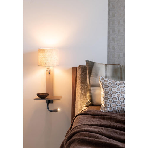it's about RoMi wandlamp Florence - bruin - 24x24x52cm - vtwonen shop