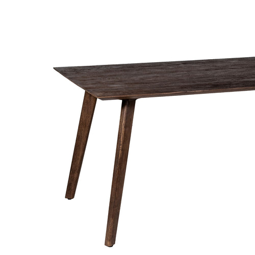 Giga Meubel Eettafel Oslo - Donkerbruin Mangohout - 200x90x76cm