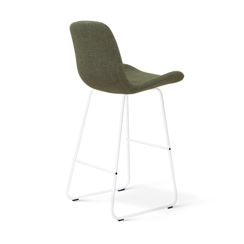 Nolon Nino-Fé barkruk forestgroen - wit onderstel - 75 cm - vtwonen shop