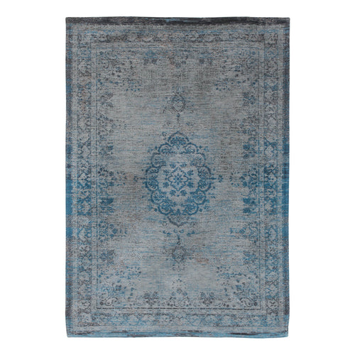 Louis De Poortere vloerkleed Grey Turquoise - blauw - 170x240cm - vtwonen shop