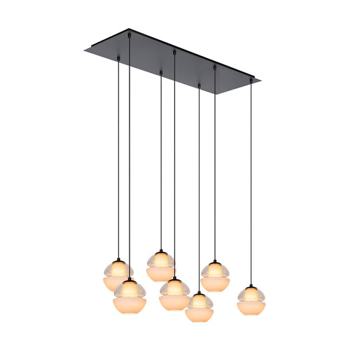 Atmooz hanglamp Reese 7 - wit - 95 x 32 x H 115 cm - G9
