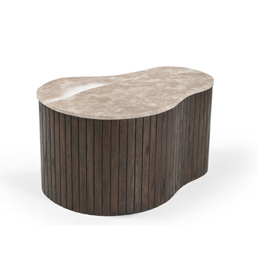 Starfurn Salontafel Nomi - Organisch Hout/Marmer - 70x50x38cm