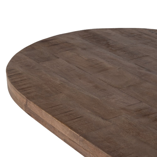 Giga Meubel Eettafel Barn - Naturel Mangohout Metaal - 300x100x78cm - vtwonen shop