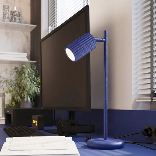 Sollux Lighting Tafellamp KARBON ultramarijn - 14,5x19,5x43cm