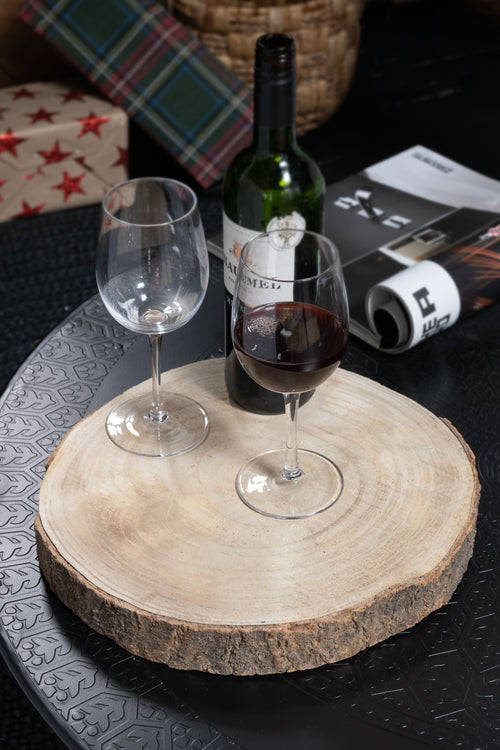 J-Line decoratief boomschors - schijf - hout - naturel - large