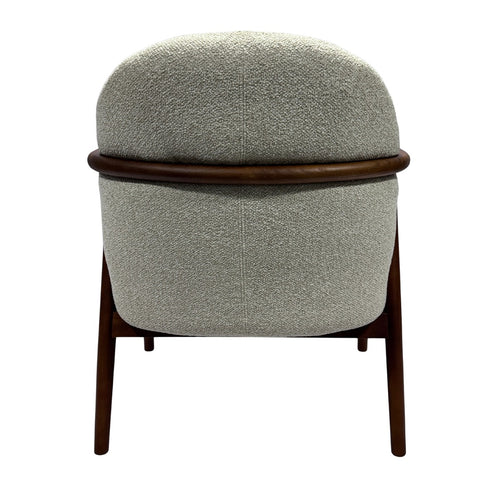 DÉJA Living Fauteuil Skövde - Beige Stof/Walnoot - 65x72x81cm - vtwonen shop