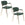 Housecraft Living Jolien Eetkamerstoelen armleuning Goud/Dondergroen - Set van 2