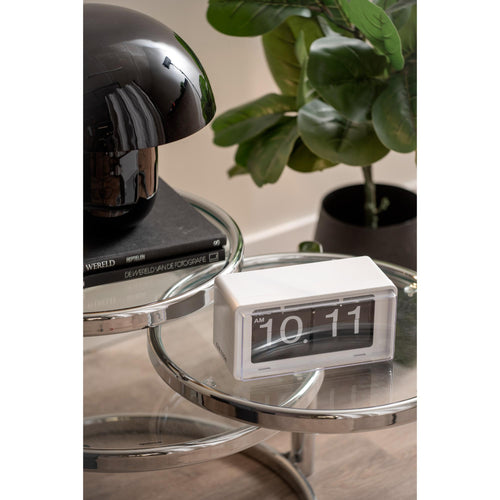 Karlsson wandklok Retro Boxed Flip - wit - 20x10x10cm - vtwonen shop