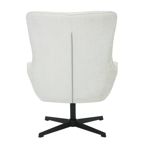 Livingfurn fauteuil Naomi Pearl - wit - stof
