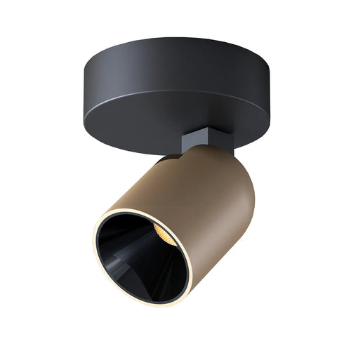 Artdelight spot Houston - 1 lichts - 9  x 12.5   cm - zwart champagne - vtwonen shop