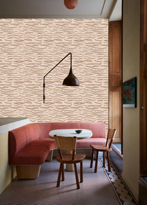 Behang Animal stripes Blush pink - vtwonen shop