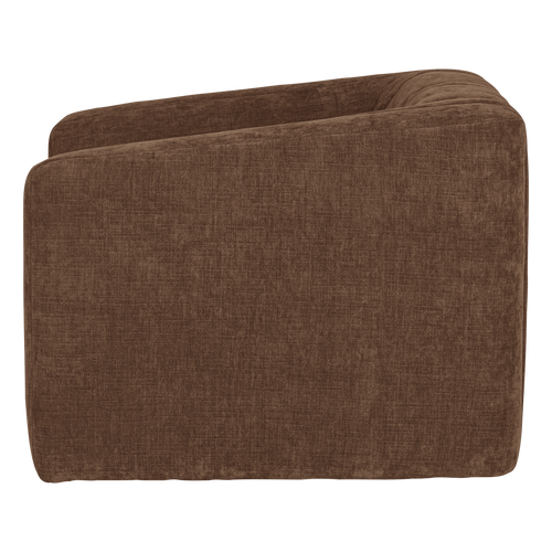 WOOOD fauteuil Omaire - Chenille - Lichtbruin