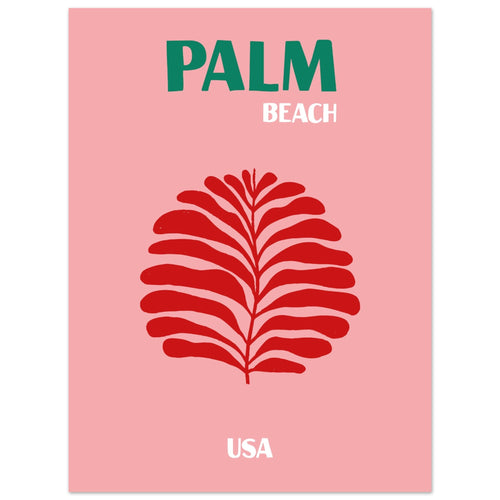 Artfulprints  USA - Palm Beach   poster 30x40 cm - vtwonen shop