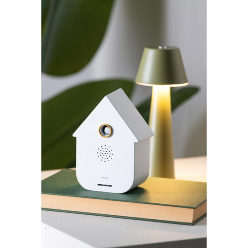 Karlsson ornament Sound Box Modern Cuckoo - wit - 12x7.5x11.5cm - Vaderdag - Vaderdagcadeau - Vaderdag cadeautje voor hem