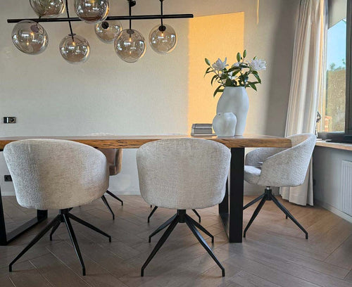 Kick draaistoel Merle - Champagne - vtwonen shop