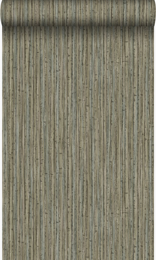 Origin Wallcoverings behang bamboe donker taupe - 53 cm x 10,05 m - 347405 - vtwonen shop