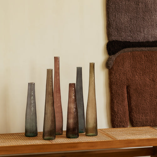 S|P Collection - Vaas 9xH59cm bordeaux Twig - vtwonen shop