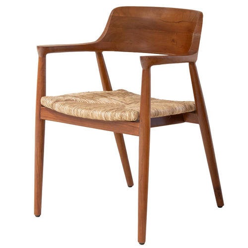 DÉJA Living Tuinstoel Lev - Walnoot Hout - Set van 2