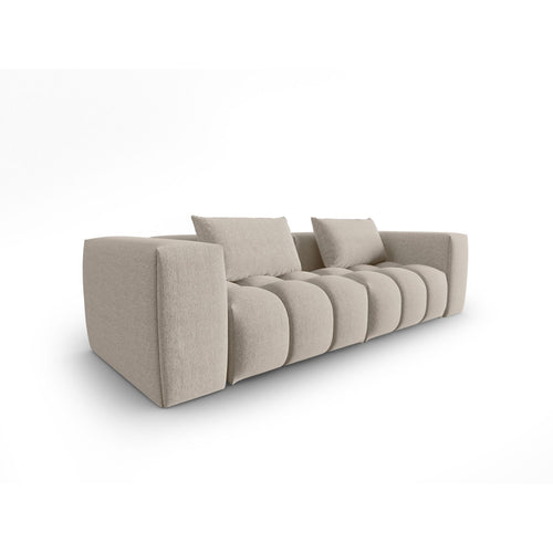 Cosmopolitan Design - Modulaire bank Verona 3-zits, structurele stof zand - 85x230x70cm