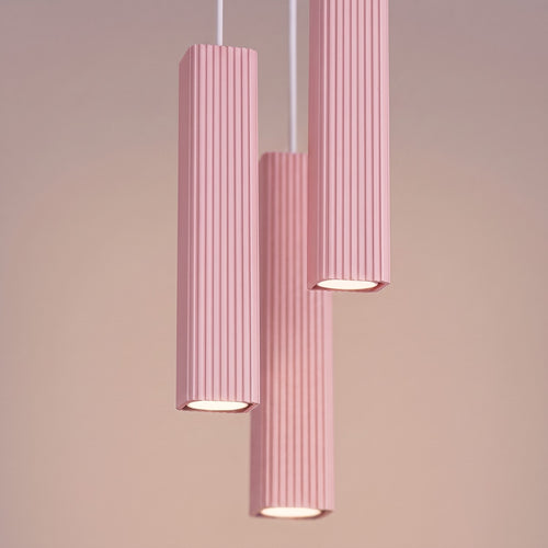 Sollux Lighting Hanglamp RAYO 3P roze - 20x20x108cm