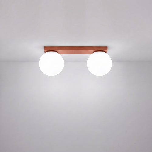Sollux Lighting Plafondlamp YOLI 2 rode oker - 34,5x12x14,5cm