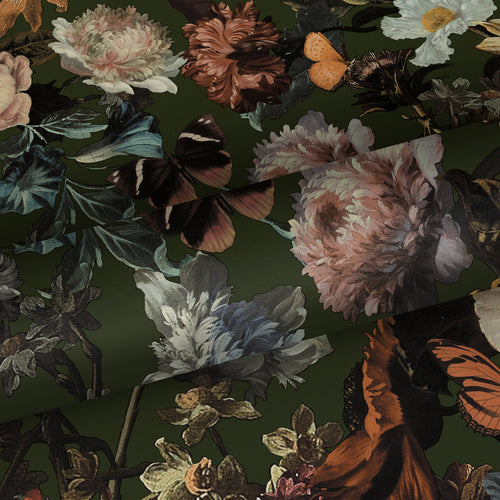 Walls4You behang bloemmotief groen, roze en oranje - 53 cm x 10.05 m - 935329 - vtwonen shop