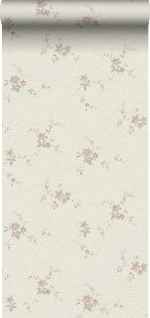 Borastapeter behang bloemen beige - 53 cm x 10.05 m - 660942 - vtwonen shop