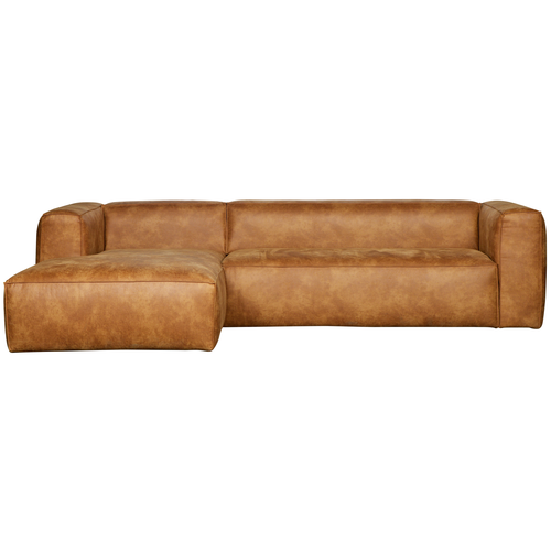 WOOOD hoekbank links Bean - Recycle leer - Cognac - 73x305x96 - vtwonen shop