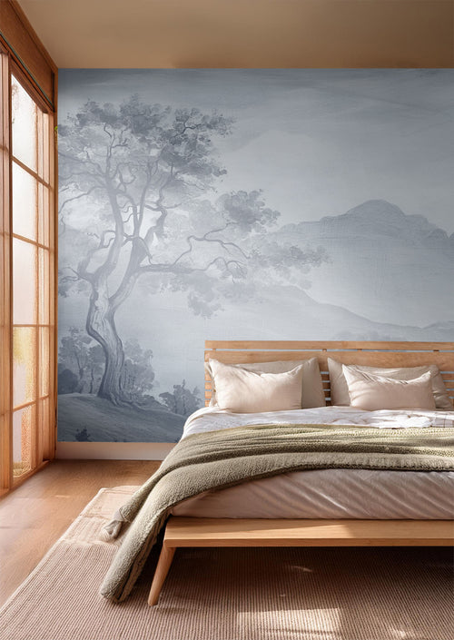 ESTAhome fotobehang Italiaans landschap blauw - 4 x 2.79 m - 159538