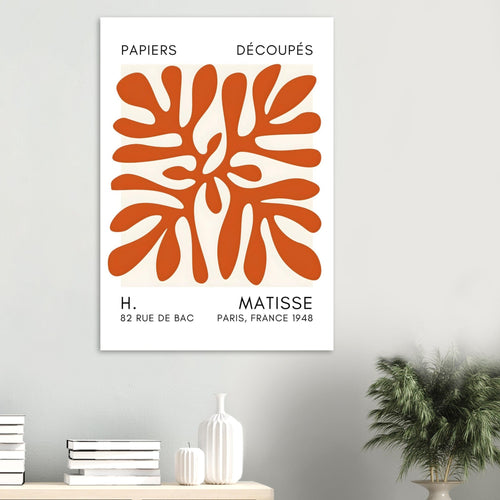 Artfulprints  Matisse - Deep ocean orange   poster 50x70 cm - vtwonen shop