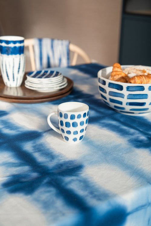 vtwonen - Painted Mok met oor - Serviesset van 4 - 275ml - vtwonen shop