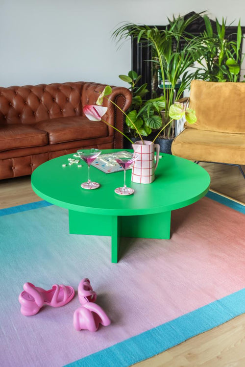 Really Nice Things - Salontafel - Pausa - Rond - 100 cm - MDF - Esmeralda