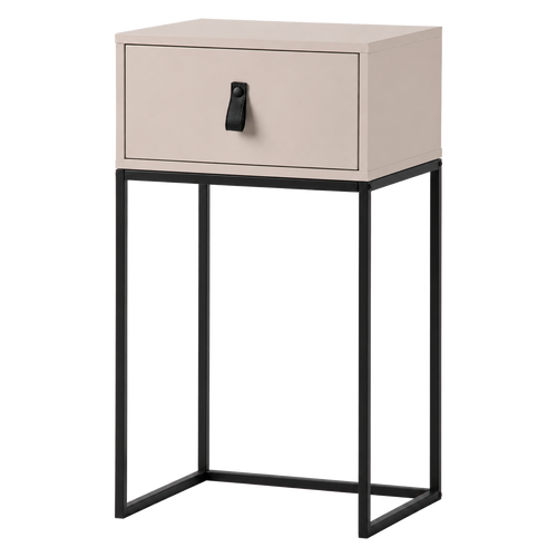 WOOOD nachtkastje met lade geborsteld dust Zola - 74x40x35