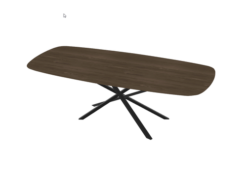 Firma Hout & Staal eettafel Deens Ovaal Mikado - deer brown - 260*100cm - vtwonen shop