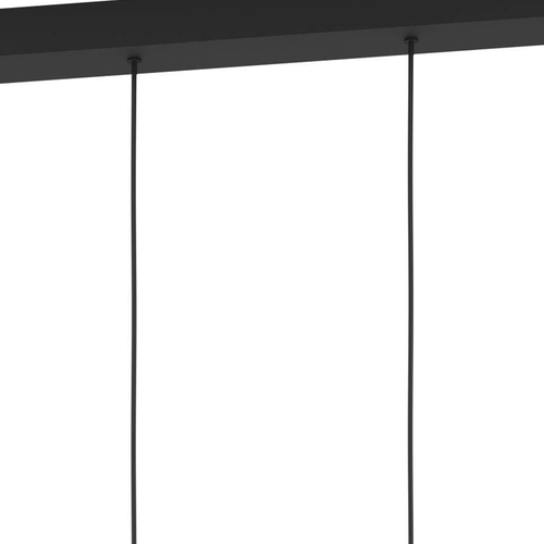 EGLO hanglamp Almudaina - led - 84 cm - zwart - dimbaar - staal