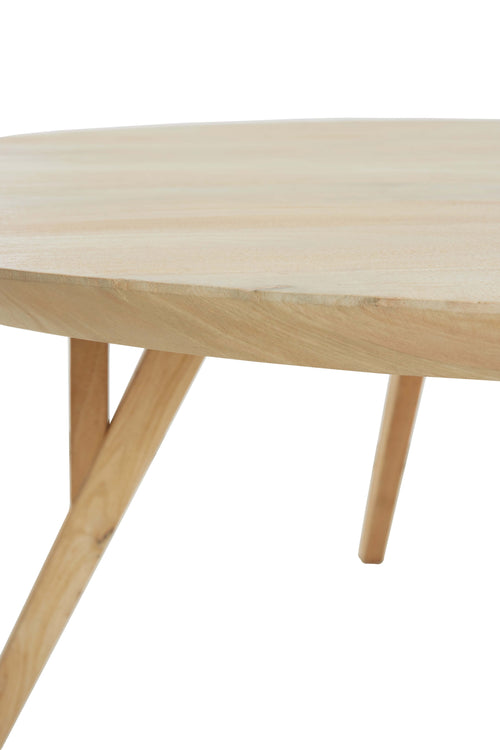 Light & Living eettafel QUENZA - Ø120x76cm - bruin