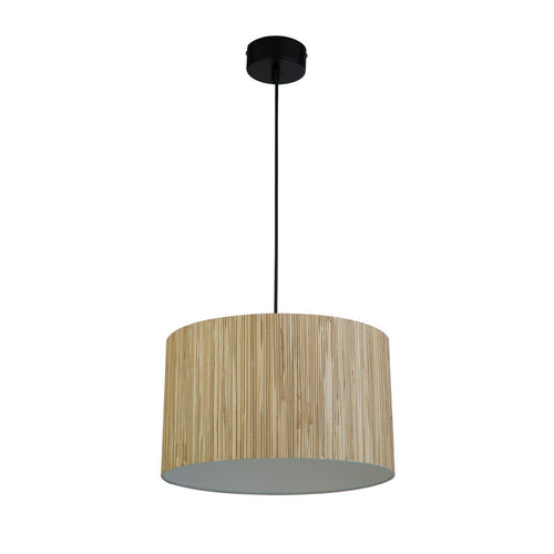 Searchlight Meadow 1-lichts plafondhanglamp, converteerbaar tot inbouwlamp, natuurlijke grasschaduw