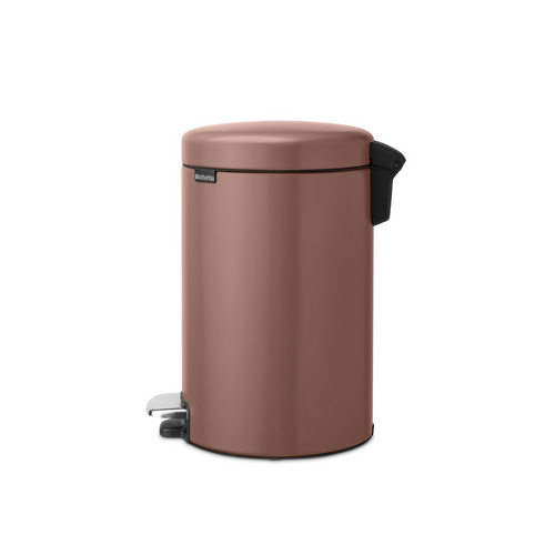Brabantia NewIcon Pedaalemmer, 12 liter, kunststof binnenemmer - Satin Taupe